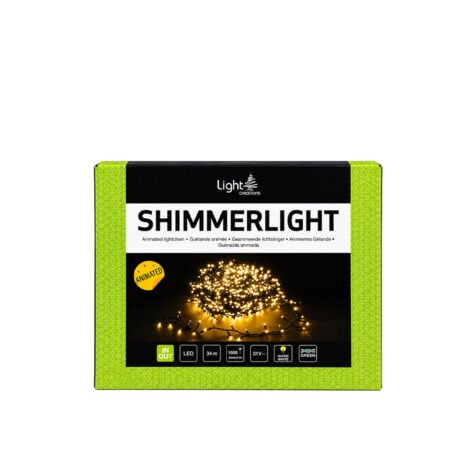 Light Creations Christmas Lights With 1500 Led Warm White Light, 8 Functions And 34 M Green Cable
