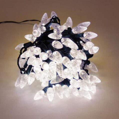 Light Creations Christmas Lights Strawberries With 120 Led Warm White Light, 8 Functions And 12 M Green Cable