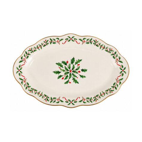 Super Christmas Dinner Plate Oval 35.5 CM