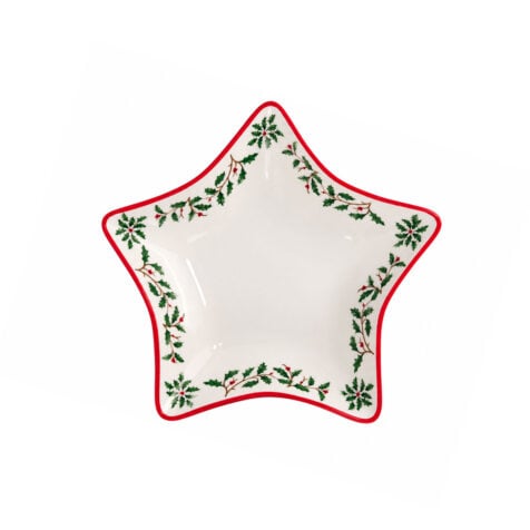 Super Christmas Plate Serving Star 20 CM