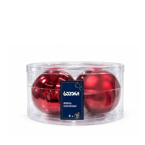 Super Christmas Tree Toy Bauble 10 CM 1x4