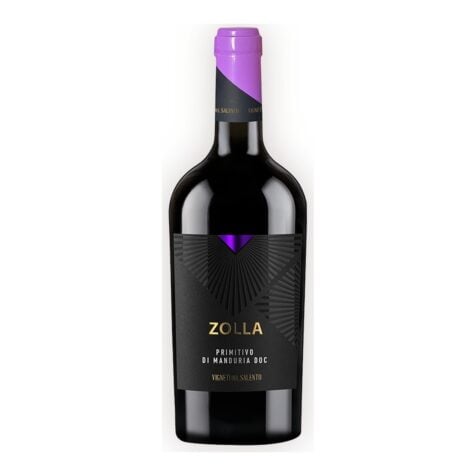 ღვინო წითელი მშრალი Zolla Primitivo di Manduria 0.75 ლ Vigneti del Salento