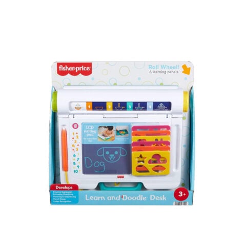 მაგნიტური სახატავი დაფა შაბლონებით Learn & Doodle Desk Fisher-Price