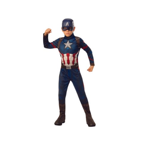 საკარნავალო ფორმა ნიღბით ზომა M Captain America Endgame Avengers Marvel Rubie’s